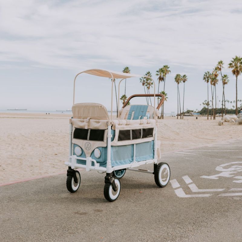 Chariot de transport enfant VW4 Volkswagen Bondi Blue (4 places) Wonderfold Ambiance 9
