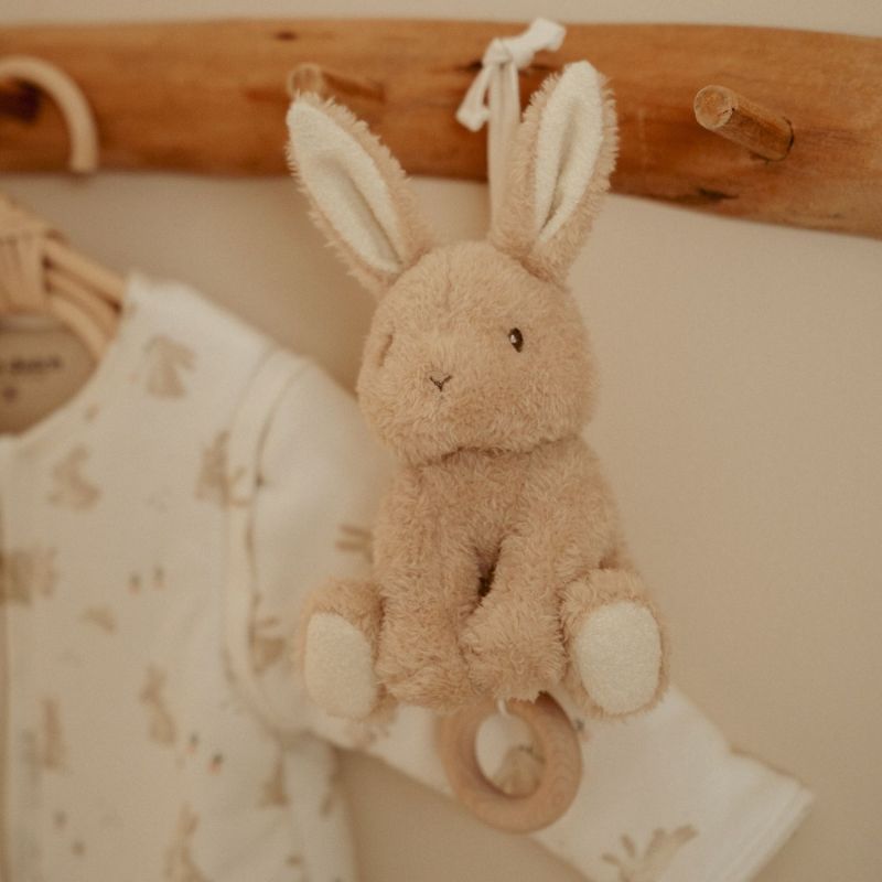 Peluche musicale à suspendre Lapin Newborn Little Dutch Ambiance 2