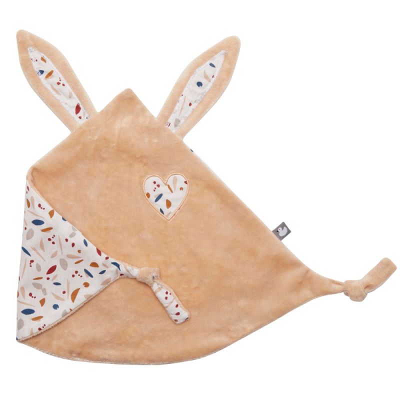 Doudou attache sucette Portofino lapin petit coeur (35 x 25 cm) BB & Co