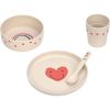 Coffret repas Happy Rascals Coeur lavande (4 pièces) - Reconditionné Lässig Produit 1