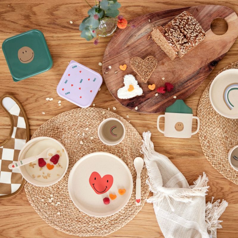 Coffret repas Happy Rascals Coeur lavande (4 pièces) - Reconditionné Lässig Produit 5