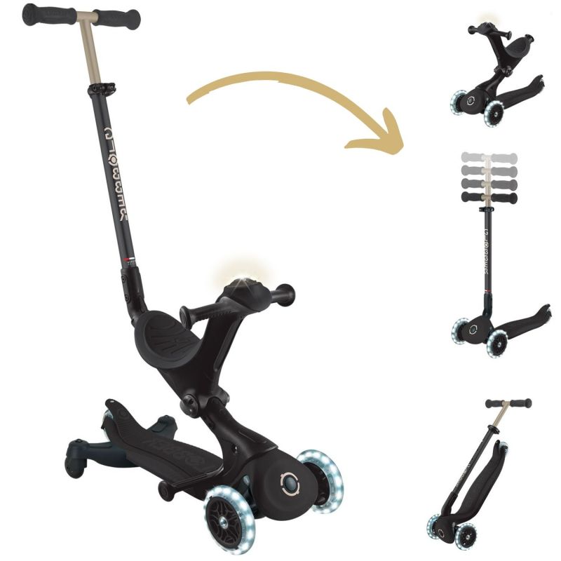 Trottinette Go up Deluxe Lights 360° Noir Globber Produit 1