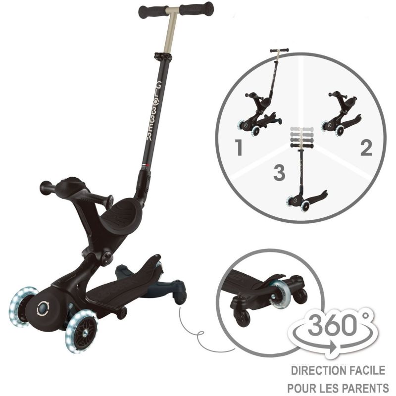 Trottinette Go up Deluxe Lights 360° Noir Globber Produit 8