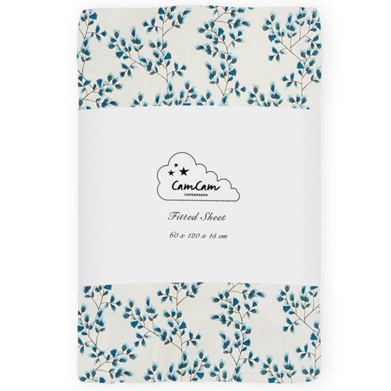 Drap housse en coton bio Fiori (70 x 140 cm) Cam Cam Copenhagen