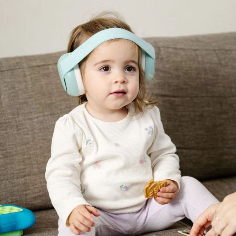 Casque anti-bruit pour bébés Blanc-Vert menthe - Reconditionné Alecto Produit 2