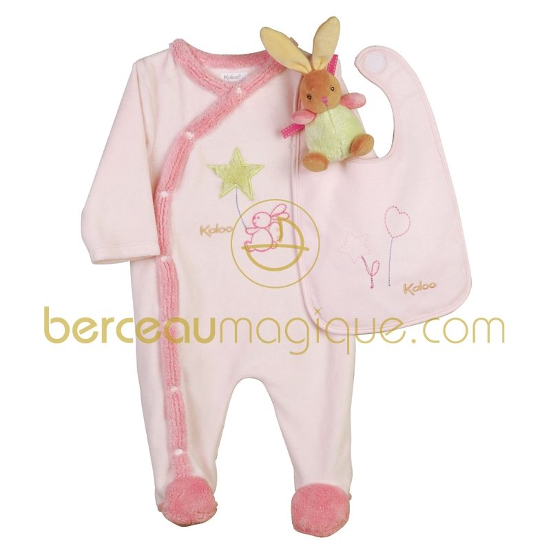 Set pyjama rose Plume d'ange Kaloo