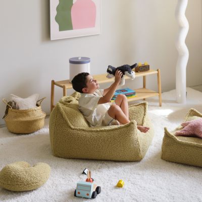 Fauteuil pouf Matcha molletonné