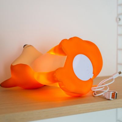 Veilleuse rechargeable César orange (20 cm)