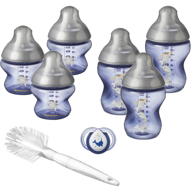 Coffret de naissance biberon Closer to nature Narval bleu Tommee Tippee