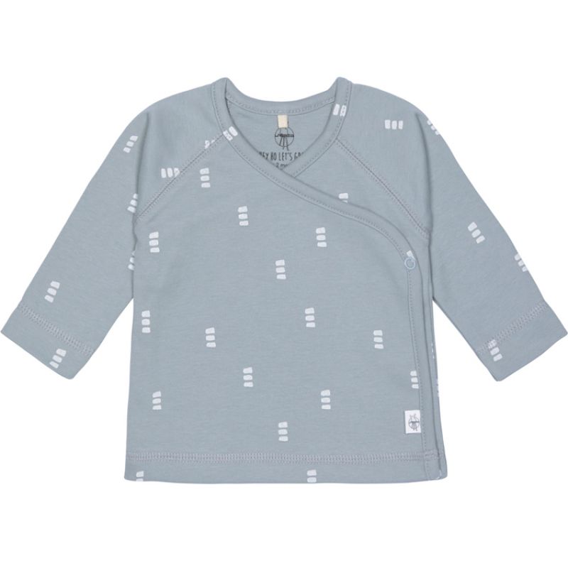 Tee-shirt kimono Blocks bleu clair (0-2 mois) Lässig