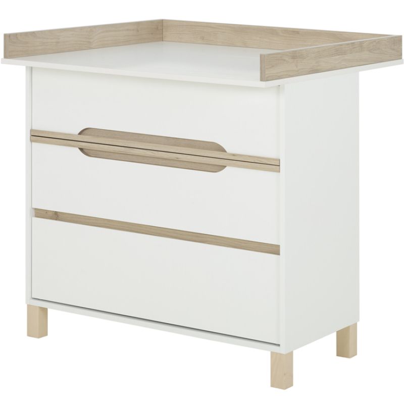 Commode à langer 3 tiroirs blanc Céleste Galipette