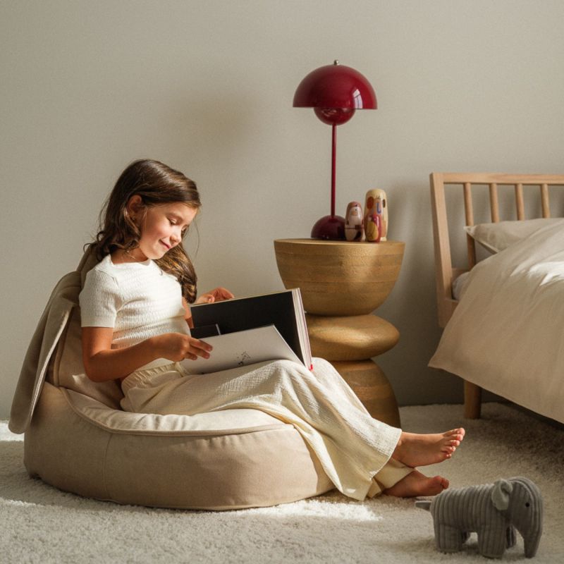 Pouf lapin Dusty Beige Wigiwama Ambiance 2