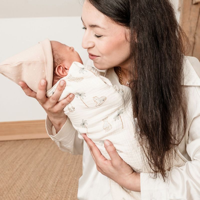 Gigoteuse d'emmaillotage 2en1 Léo et Maya (55 cm) Candide Ambiance 8