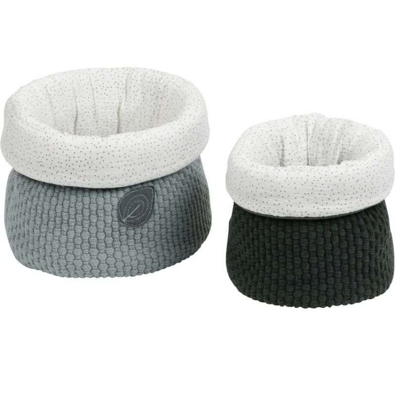 Lot de 2 paniers de rangement Luna & Axel Nattou