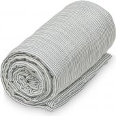 Couverture en mousseline de coton bio Classic Stripes (100 x 100 cm)