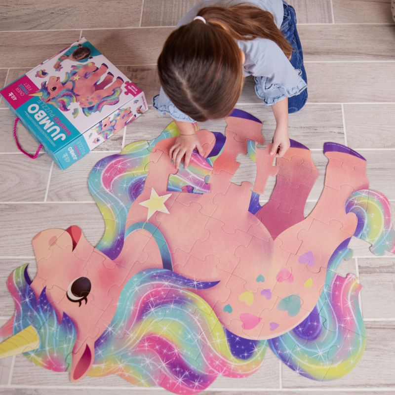 Puzzle Jumbo Licornes (48 pièces) Crocodile Creek Ambiance 7