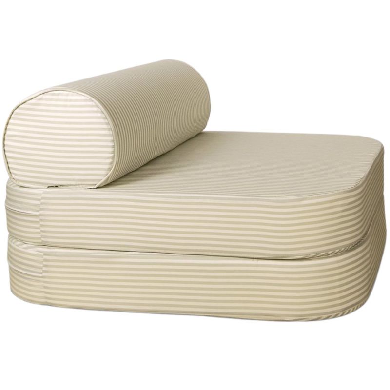 Chauffeuse rayée Rayé Tilleul (70 x 80 cm) Kadolis Produit 1