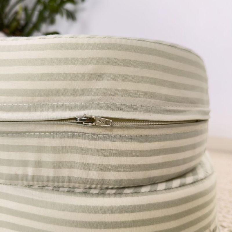 Chauffeuse rayée Rayé Tilleul (70 x 80 cm) Kadolis Ambiance 5