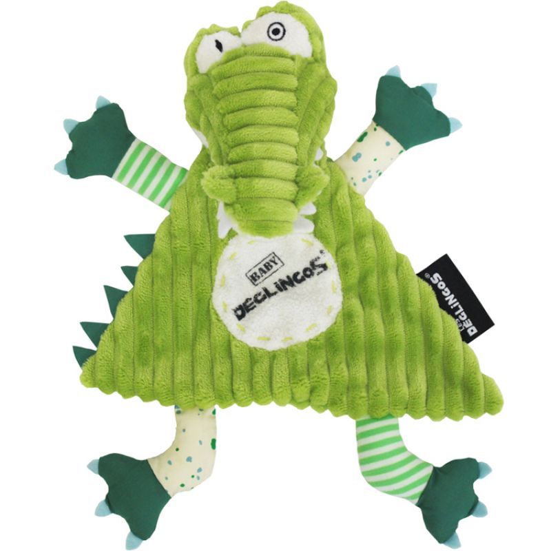 Doudou plat Aligatos l'Alligator (25 cm) Les Déglingos