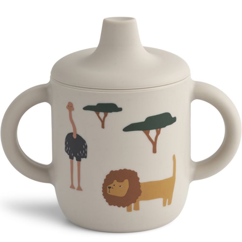 Tasse à bec Neil Safari sandy mix (150 ml) Liewood Produit 1 grande taille