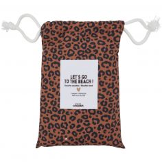 Serviette microfibre Marron-Noir (70 x 140 cm)