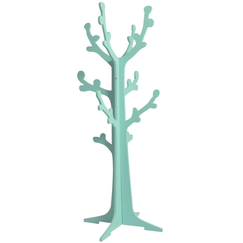 Arbre porte-manteau cerisier aqua Domiva