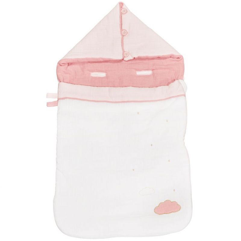 Nid d'ange passe sangle Lily poudrée (77 cm) Sauthon