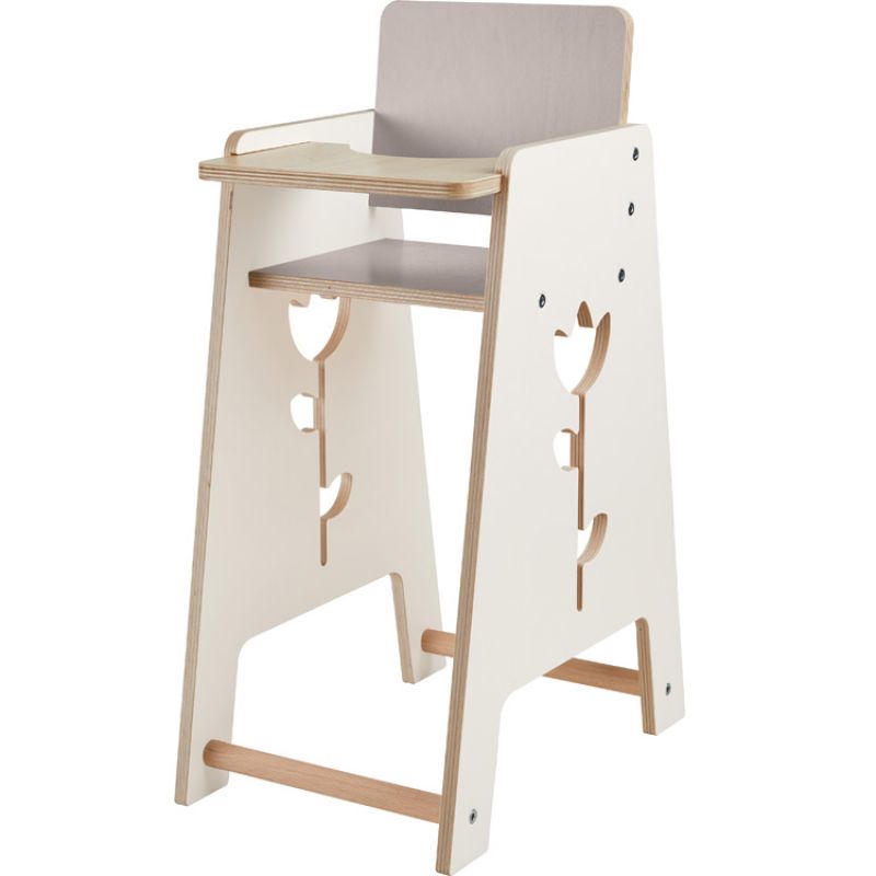 Chaise haute de poupée Tulipe Haba