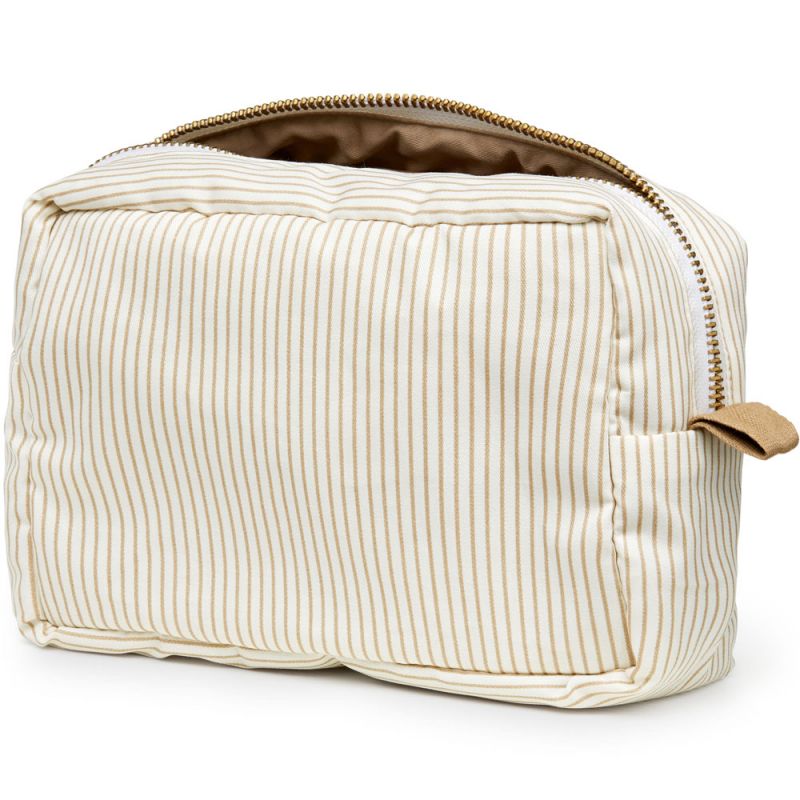 Petite trousse de toilette Classic Stripes Camel Cam Cam Copenhagen Produit 1 grande taille