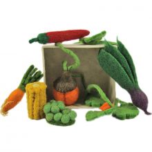 Set de 6 minis légumes en feutrine  par Papoose