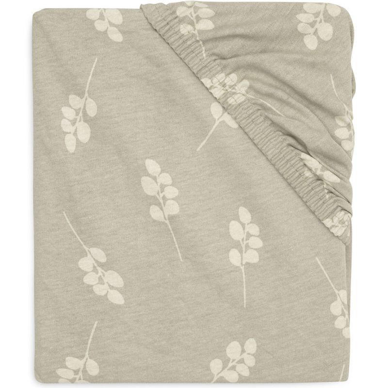 Drap housse en jersey Twig Olive Green (60 x 120 cm) Jollein