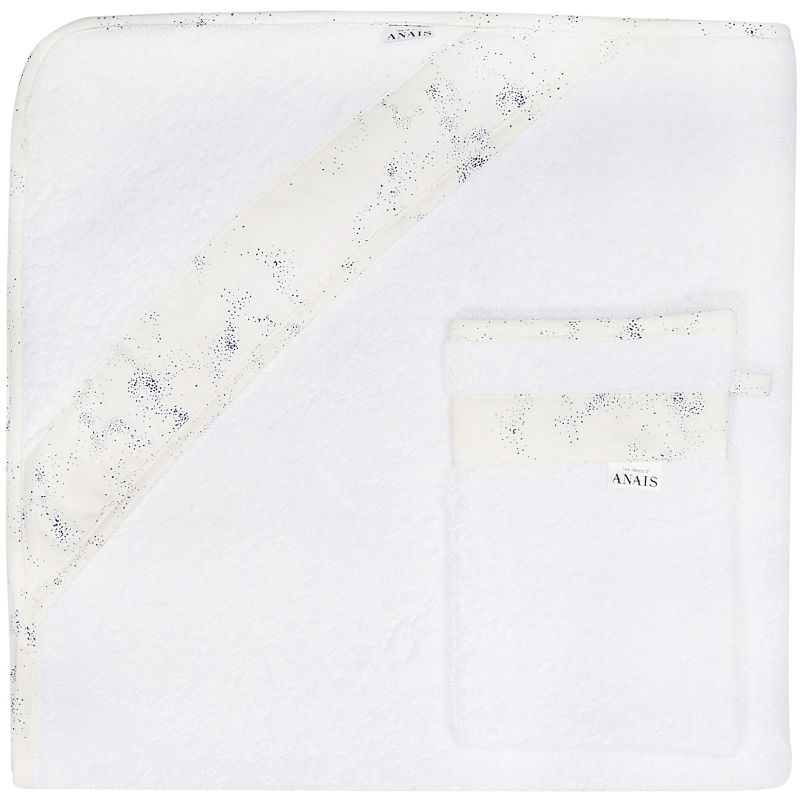 Cape de bain et gant de toilette Cosmos (90 x 90 cm) Les Rêves d'Anaïs