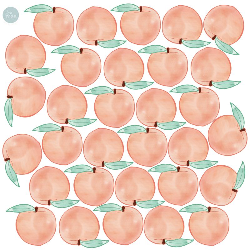 Sticker Pêches (modèle intermédiaire) Love Maé