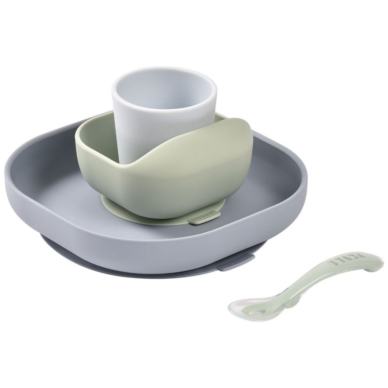 Coffret repas silicone Galet (4 pièces) Béaba Produit 1