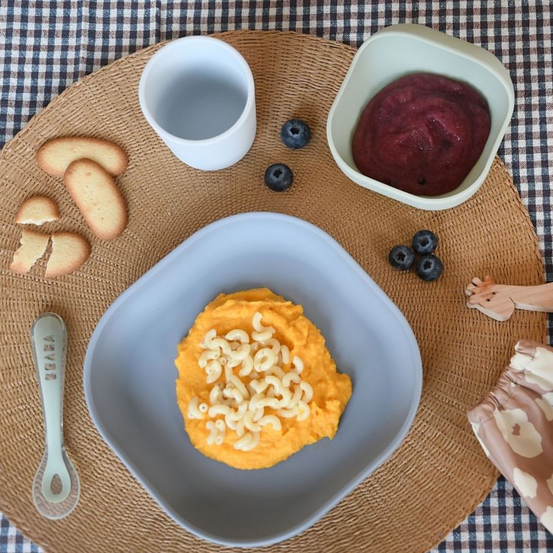Coffret repas silicone Galet (4 pièces) Béaba Ambiance 6