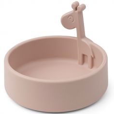 Bol De Bébé De Dessin Animé, Bol De Nourriture Doux Pour Enfant En Silicone  Sans Danger Pour La Maison Pour Les Collations Fruit Beige, Gingembre