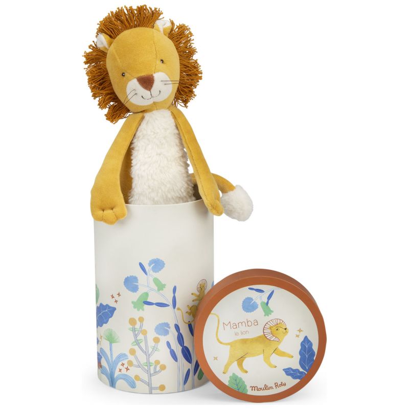 Peluche lion Mamba La forêt Mawa (34 cm) Moulin Roty Packaging 4