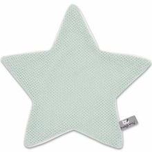 Doudou plat étoile Classic vert menthe poudré (30 x 30 cm)  par Baby's Only