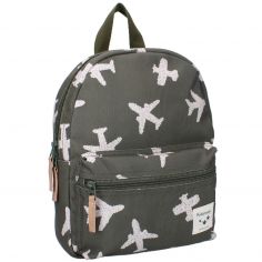 Sac à dos enfant Adore More Avions kaki - Kidzroom