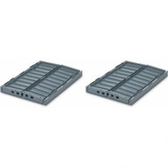 Lot de 2 caisses de rangement Weston M Whale blue