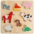 Puzzle en bois Farm (8 pièces) - Mushie