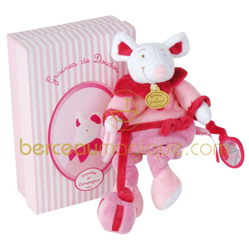 Pantin d'activités Jolie souris Doudou et Compagnie
