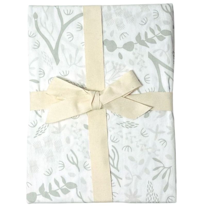 Drap housse en coton bio pour landau Yukari Tilleul (76 x 30 cm) Kadolis Packaging 4