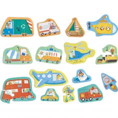 Set de puzzles Les moyens de transport - Hape