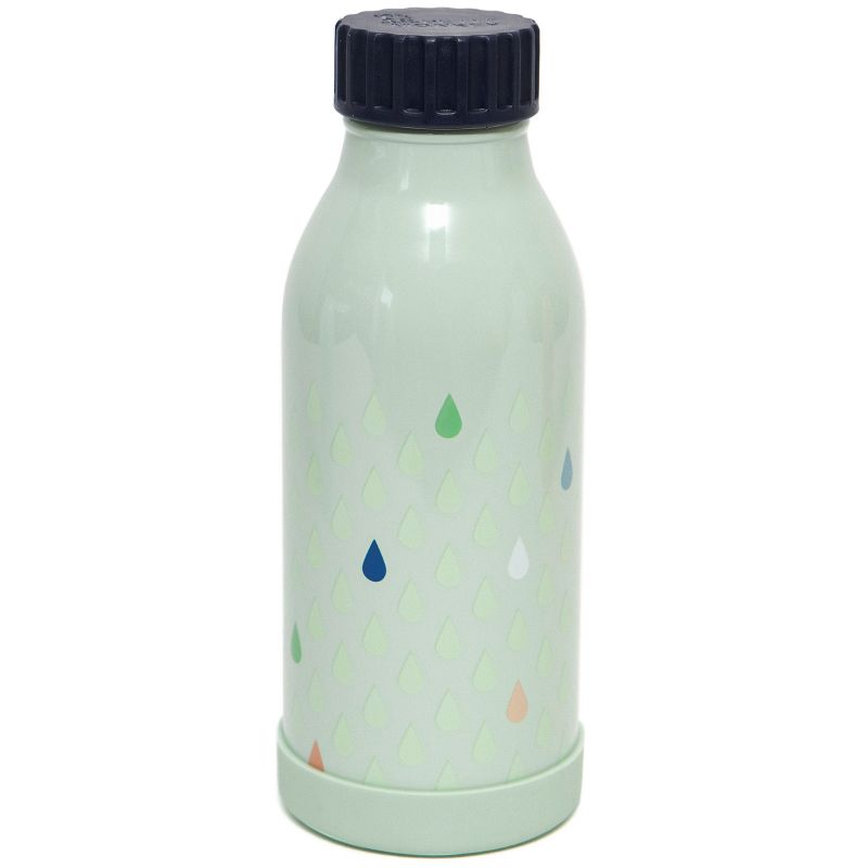 Gourde en inox Goutte verte (350 ml) Petit Monkey