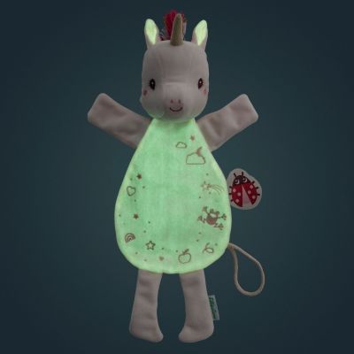 Doudou marionnette phosphorescent Lena