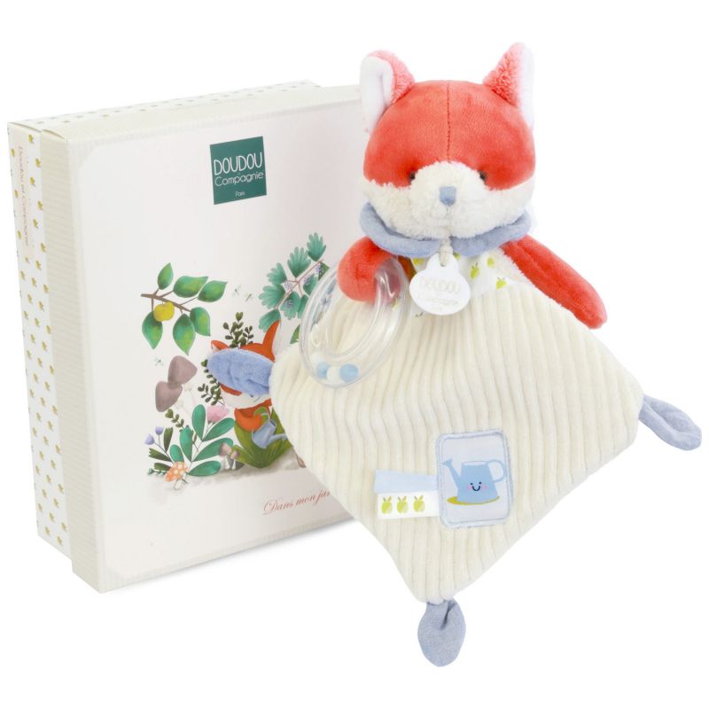 Doudou hochet Romarin Le Renard Dans Mon Jardin (21 cm) Doudou et Compagnie Produit 1