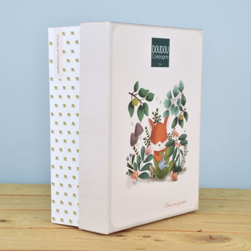 Doudou hochet Romarin Le Renard Dans Mon Jardin (21 cm) Doudou et Compagnie Packaging 8