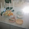 Lot de 2 cuillères en silicone Cambridge Blue-Shifting Sand Mushie Ambiance 8