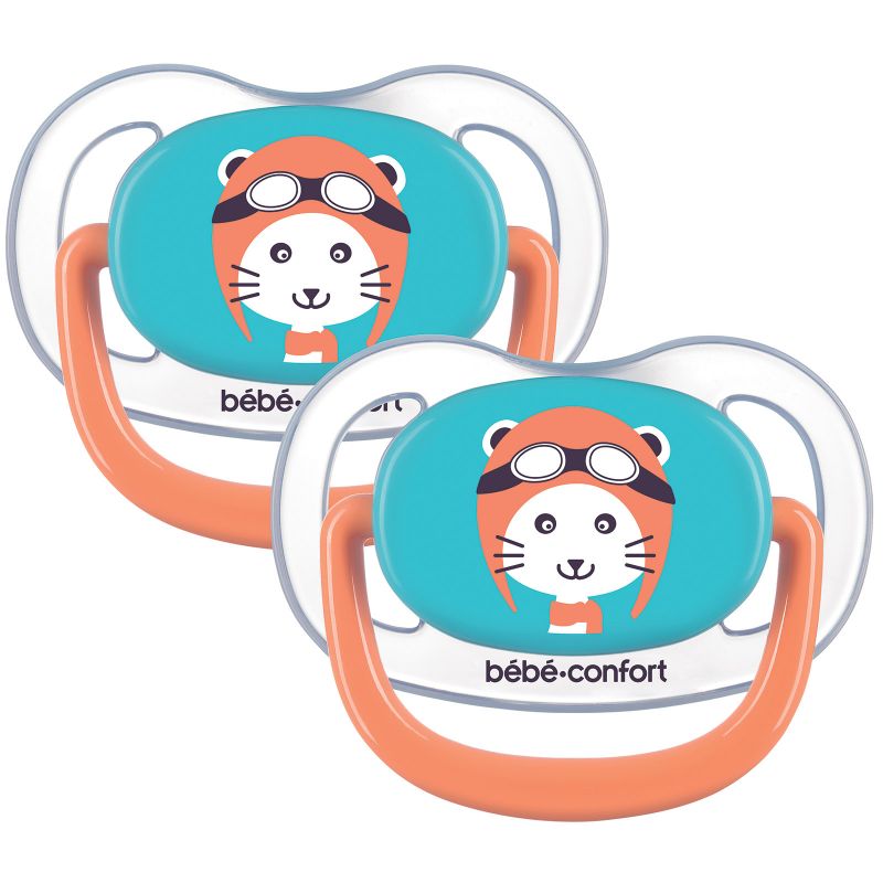 Lot de 2 sucettes physiologiques Air confort The traveller (6-18 mois) Bébé Confort